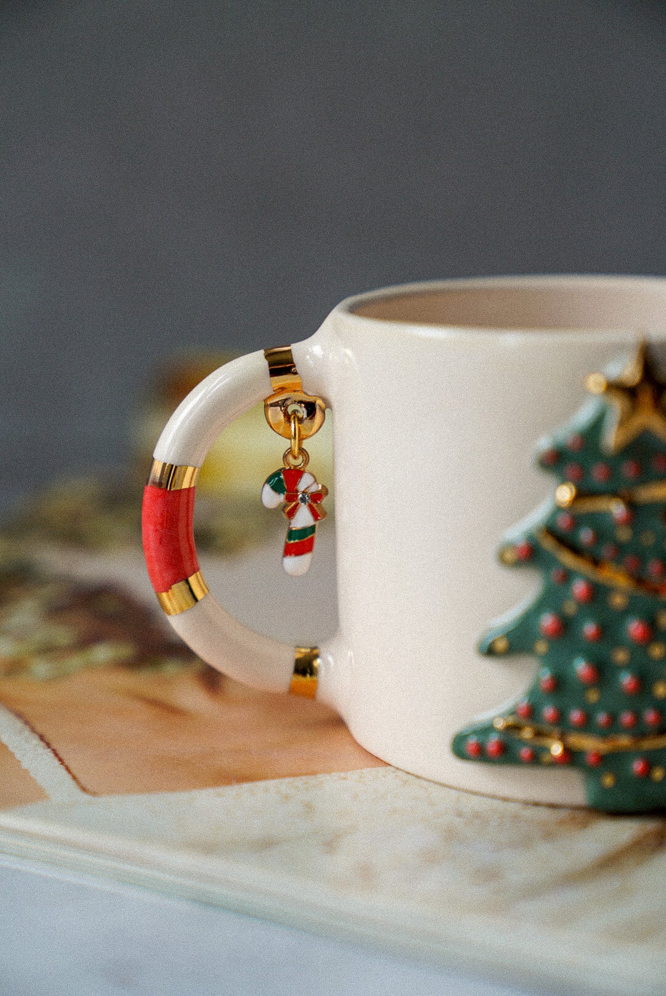 Christmas Tree with Star Ceramic Coffee / Tea Cup