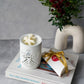 Angel Ceramic Wax Melter and Christmas Spice Scented Gingerbread Man Shaped Wax Melt