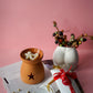 Ceramic Wax Melter and Christmas Spice Scented Gingerbread Man Shaped Wax Melt Gift Set