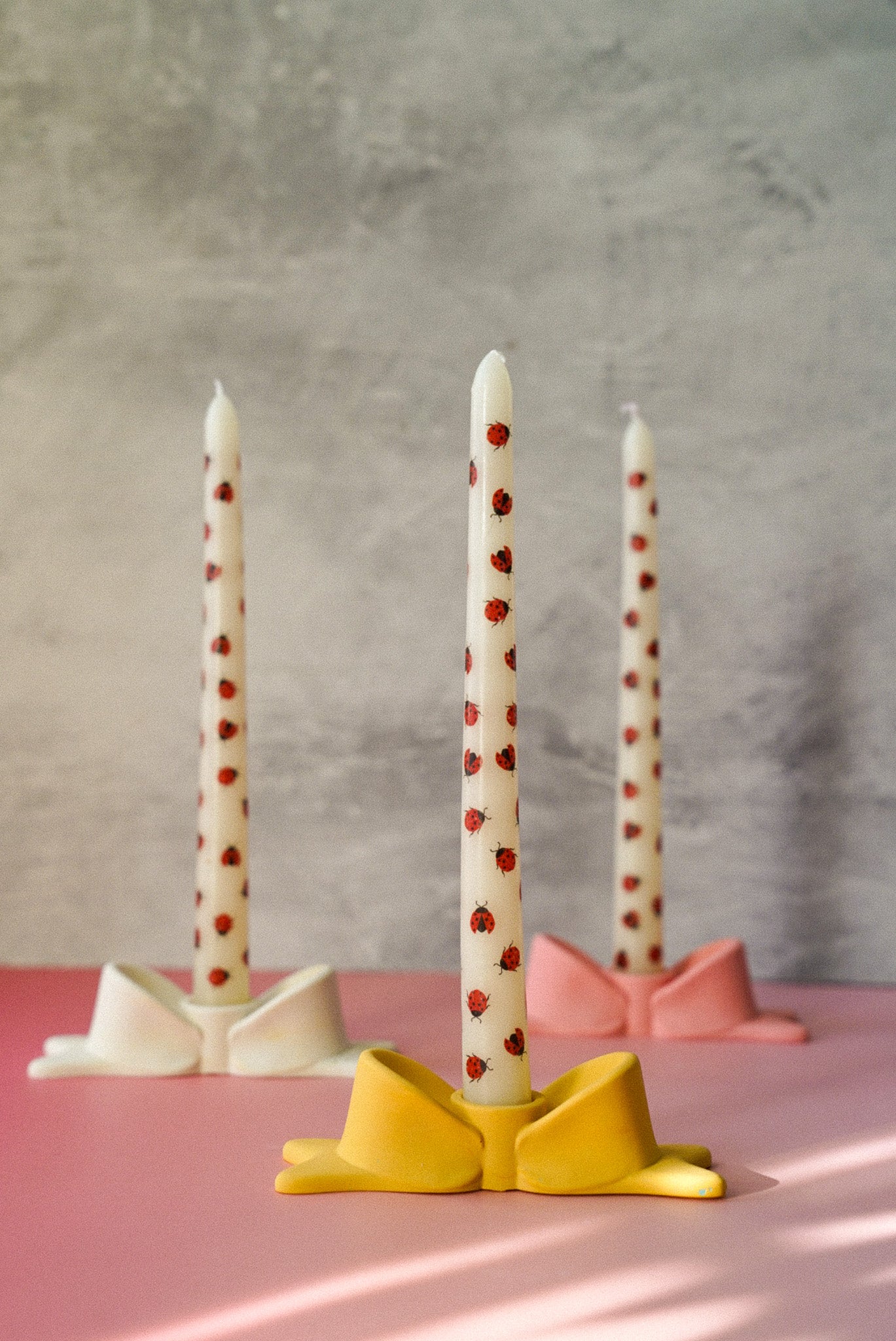 Bow Shaped Candlestick Holder