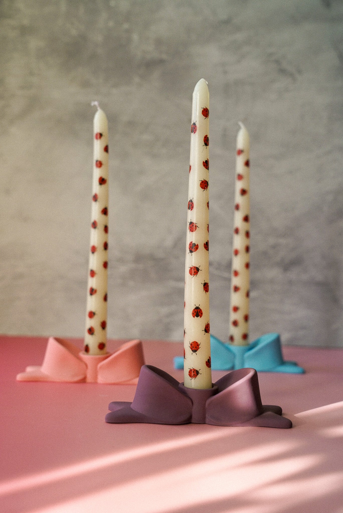 Bow Shaped Candlestick Holder