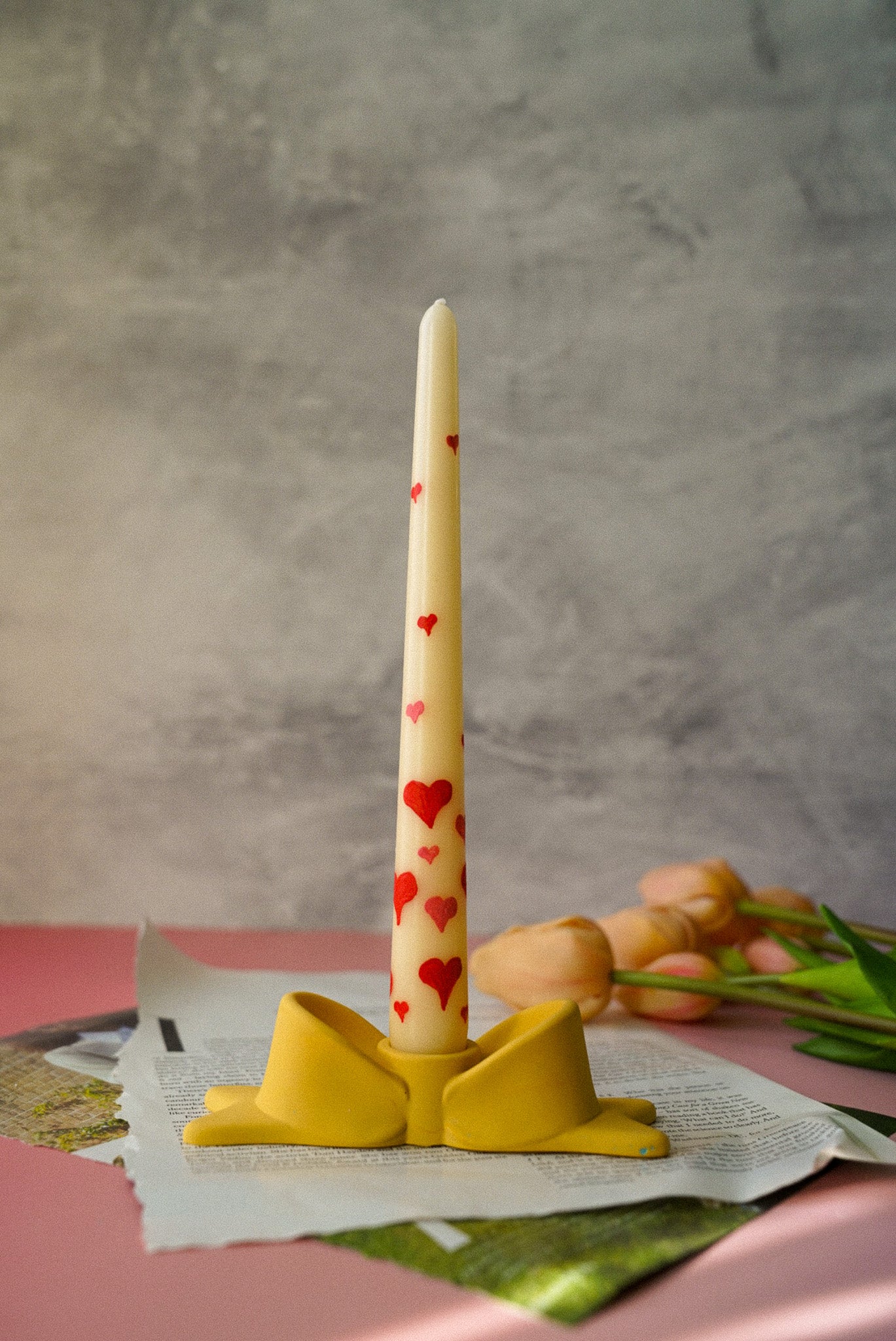 Bow Shaped Candlestick Holder