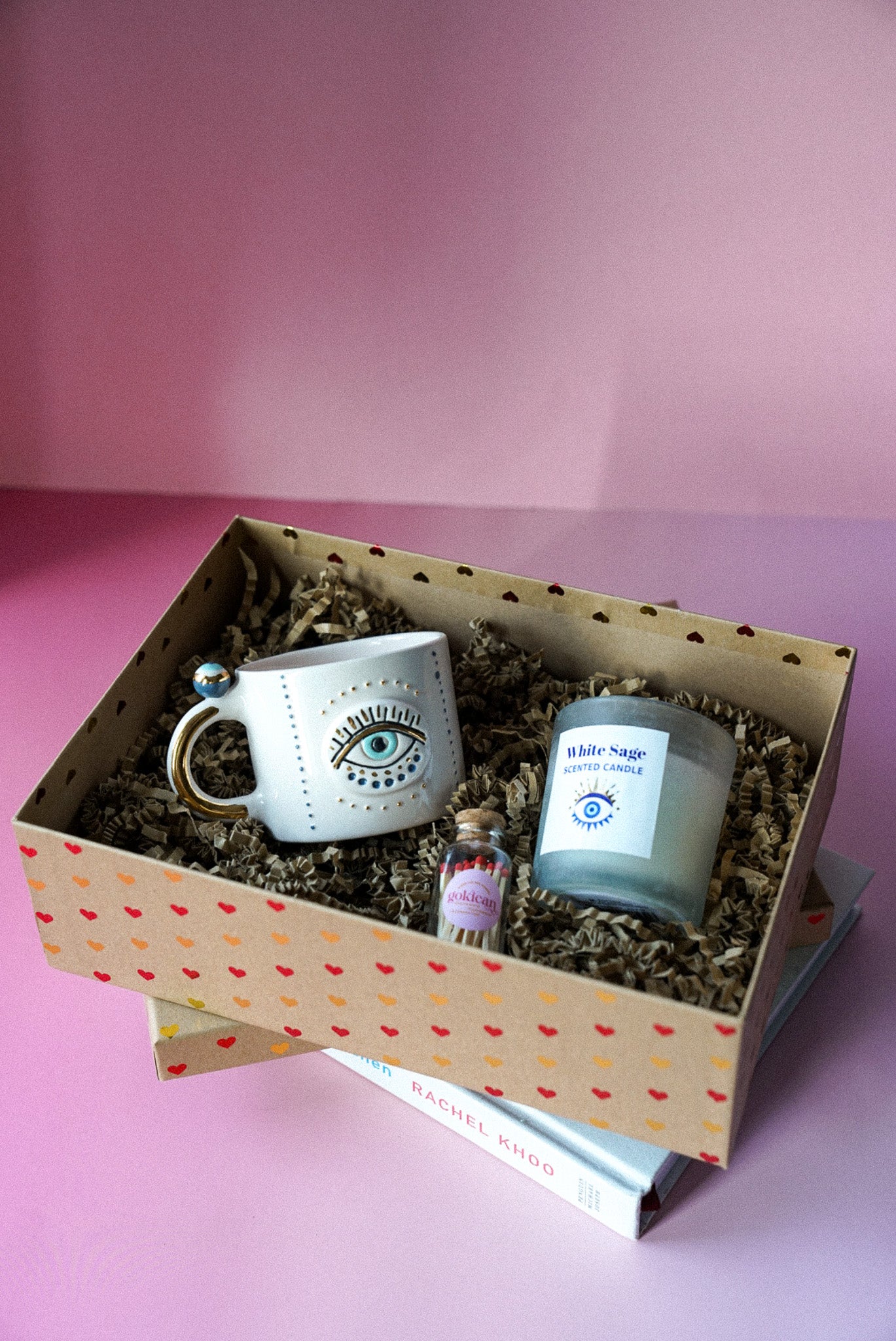 Evil Eye Mug and Evil Eye White Sage Scented Candle Gift Set