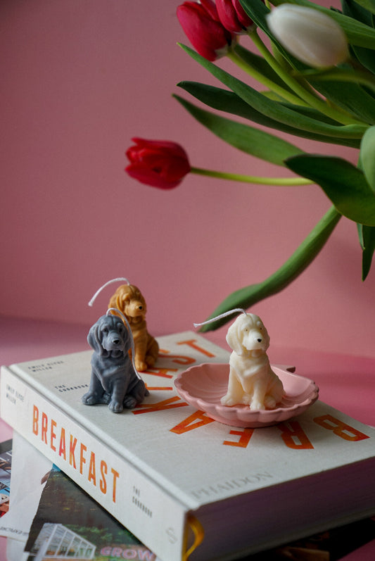 Basset Hound Candle