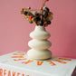Cream Speckle Single Stem Vase