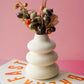 Cream Speckle Single Stem Vase