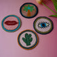 Icon Beaded Coasters Set of 4