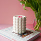 Cream Speckle Bubble Oil Burner and Wax Warmer