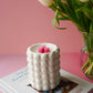 Cream Speckle Bubble Oil Burner and Wax Warmer