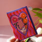I'm Here For You Floral Heart Greetings Card