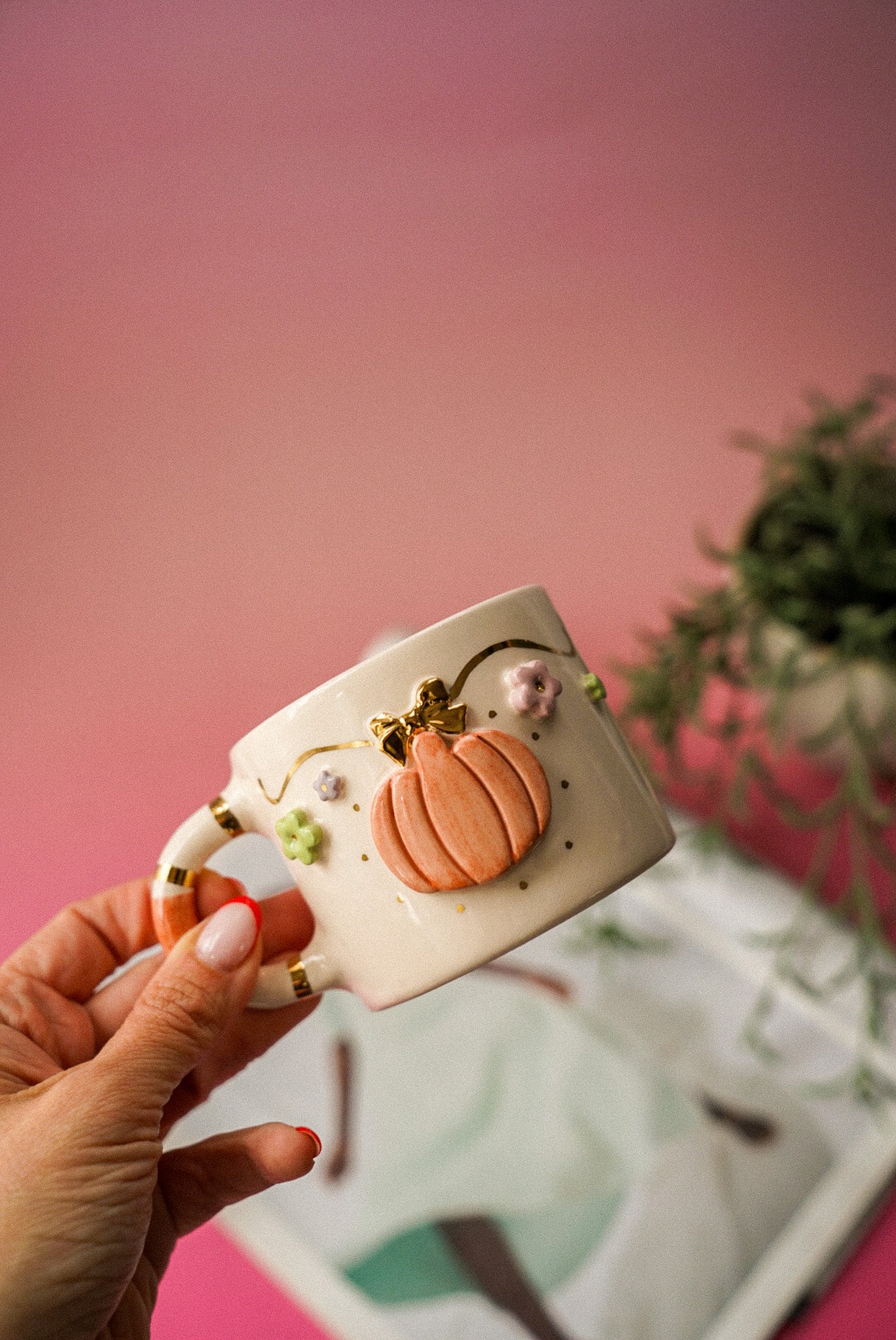 Pumpkin Ceramic Coffee/Tea Cup
