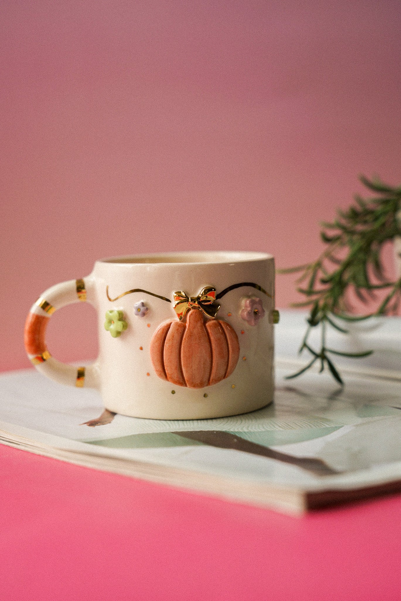 Pumpkin Ceramic Coffee/Tea Cup