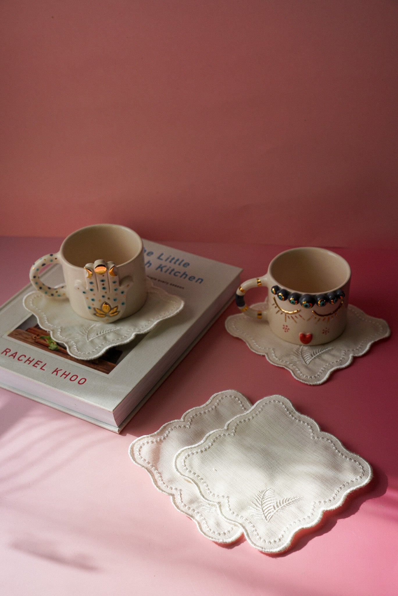 Handmade Fabric Coasters Set of 4