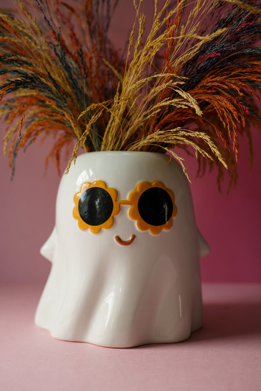 Peace, Love & Boo Vase