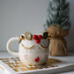 Mistletoe Girl Ceramic Coffee / Tea Cup