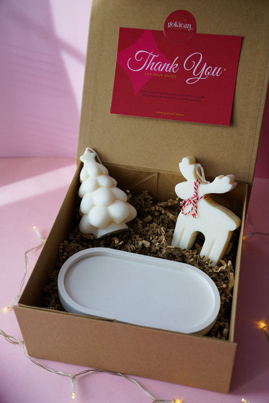 Reindeer and Christmas Tree Gift Set