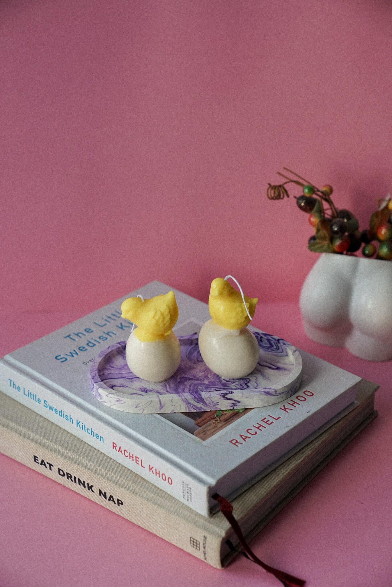Baby Chick Easter Candle Set