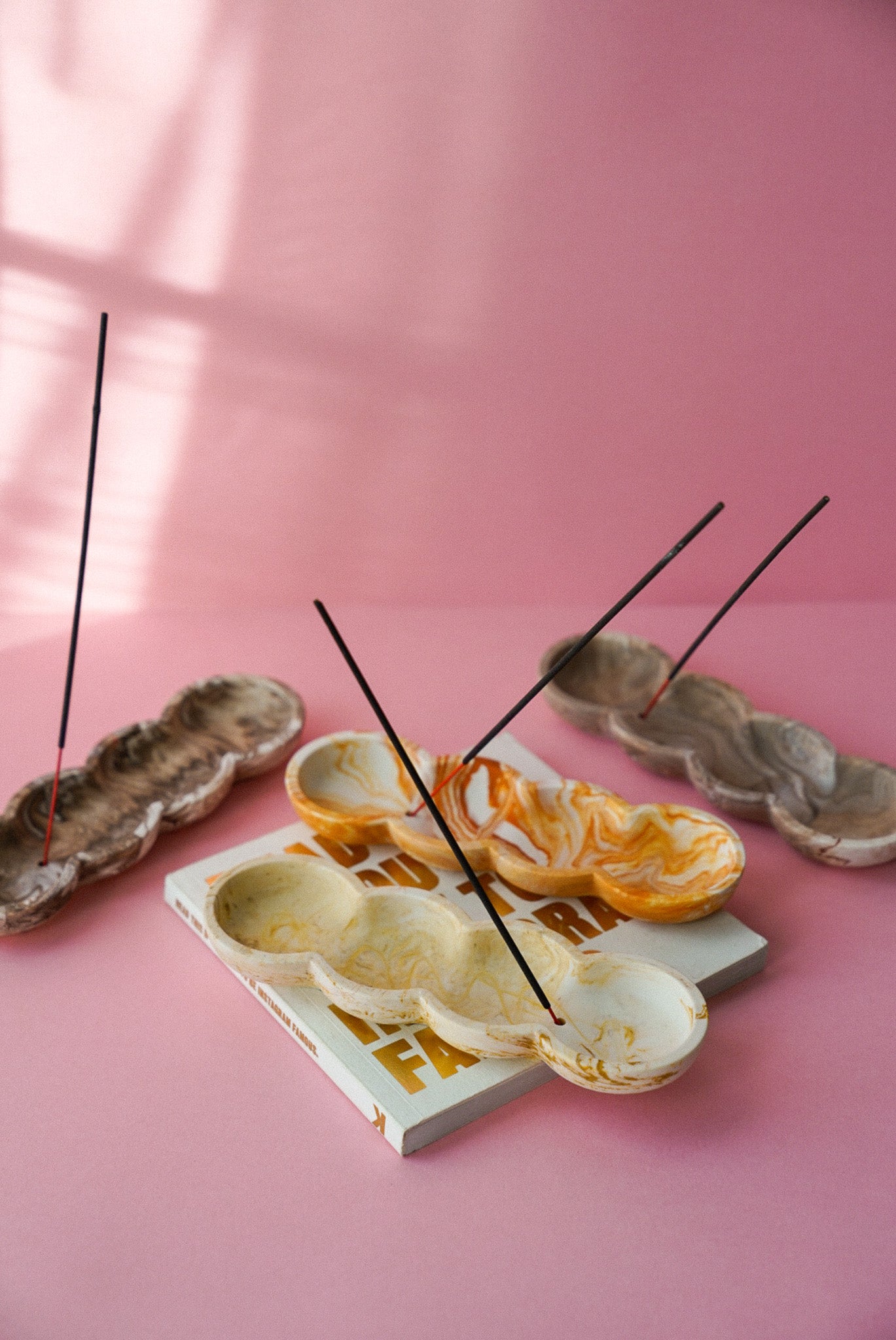 Marble Wavy Bubble  Incense Stick Holders