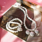 White Shell Necklace & Bracelet Set