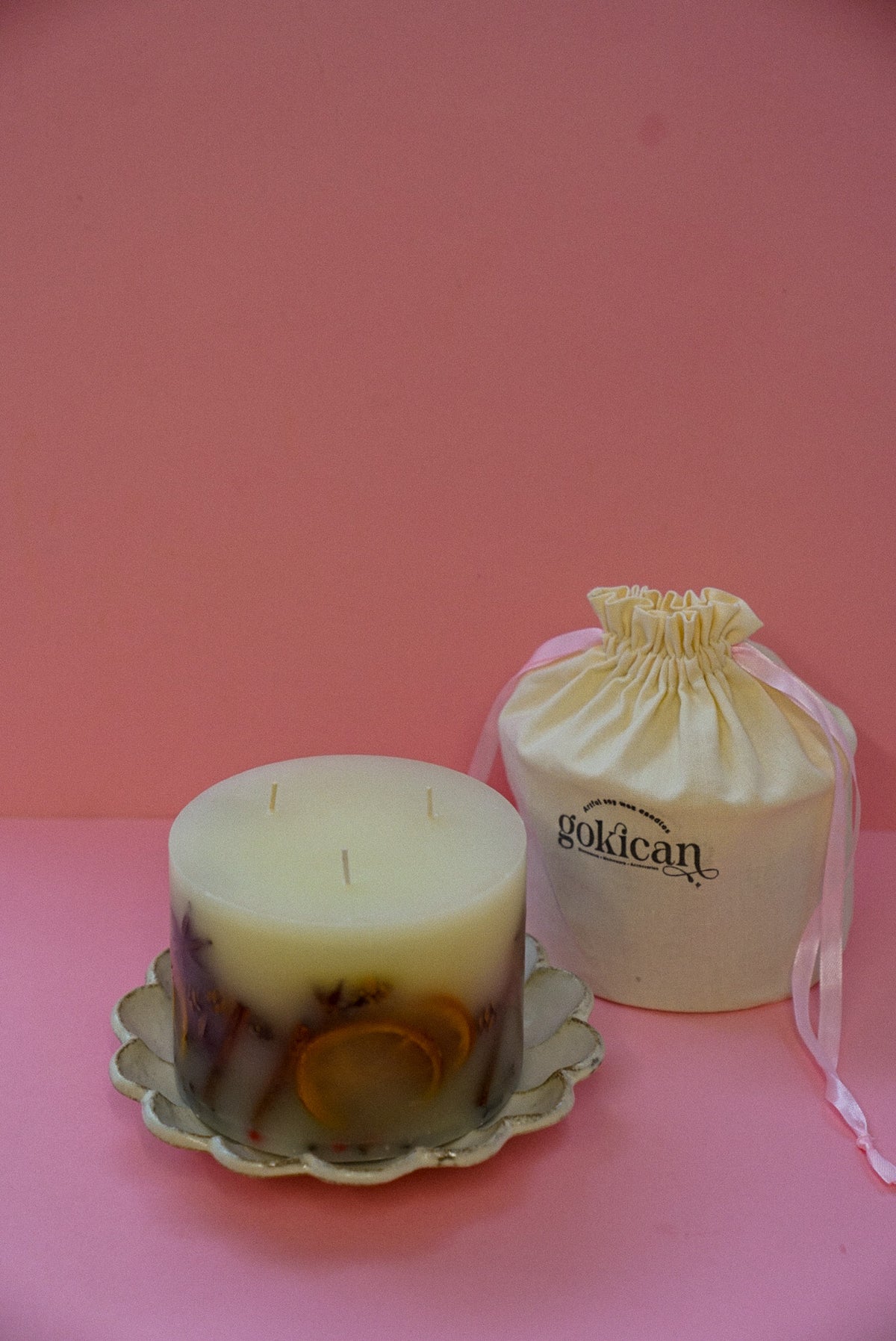XL Cinnamon & Spiced Orange Botanical Candle – Three Wick