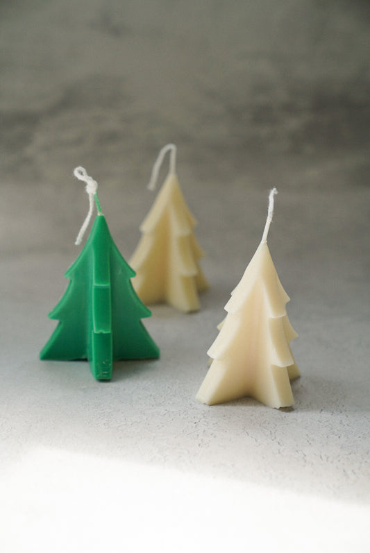 Mini Christmas Tree Shaped Candles