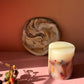 Luxury Handmade Winter Botanical Christmas Pillar Candle – Single Wick
