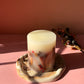 Luxury Handmade Winter Botanical Christmas Pillar Candle – Single Wick