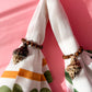 Handmade Sea Shell Napkin Rings with Wooden Beads