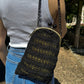 Black Handcrafted Boho Day and Night Bag