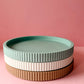 Large Ribbed Decorative Tray