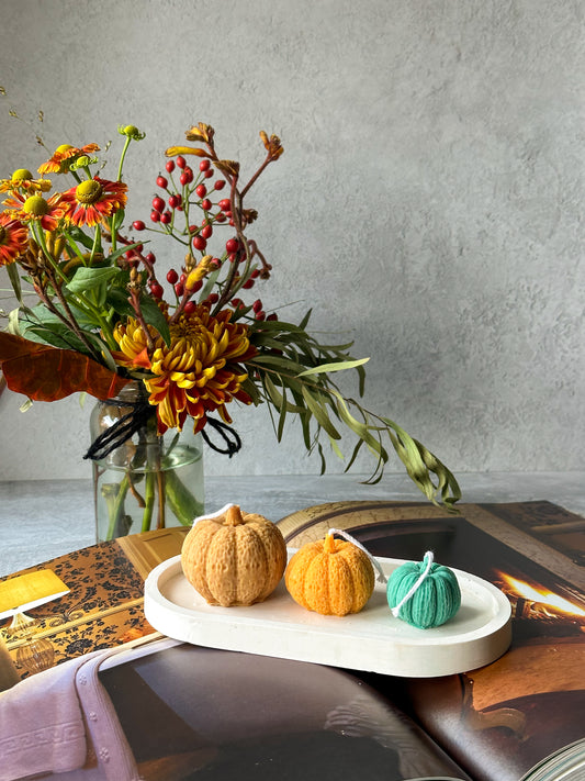 Pumpkin Candle Trio