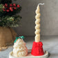 Santa Head Christmas  Candle