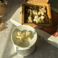 Christmas Spice Wax Melts with White Butterfly Wax Melter from the bird eye. 