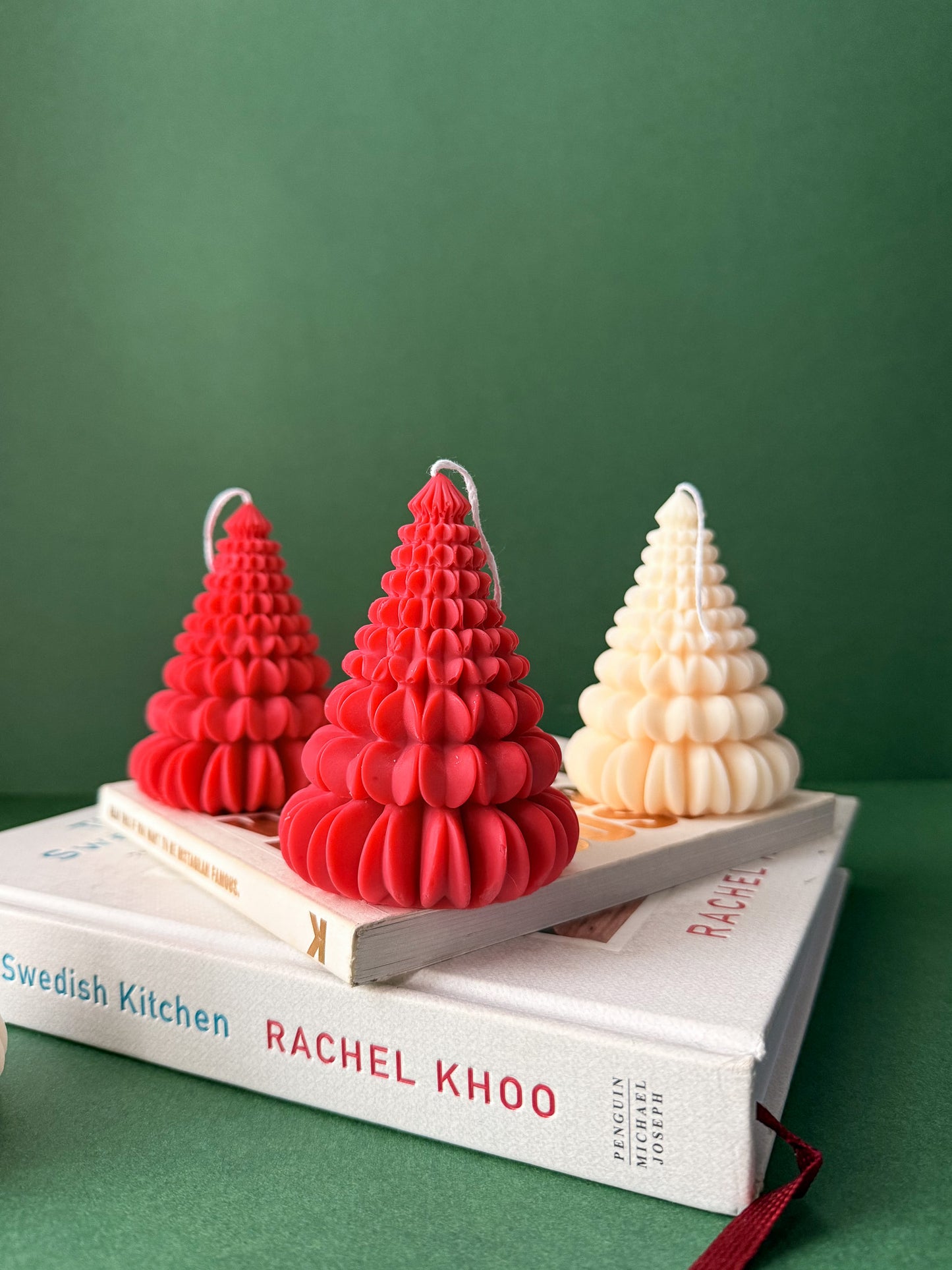 Origami Christmas Tree Candles