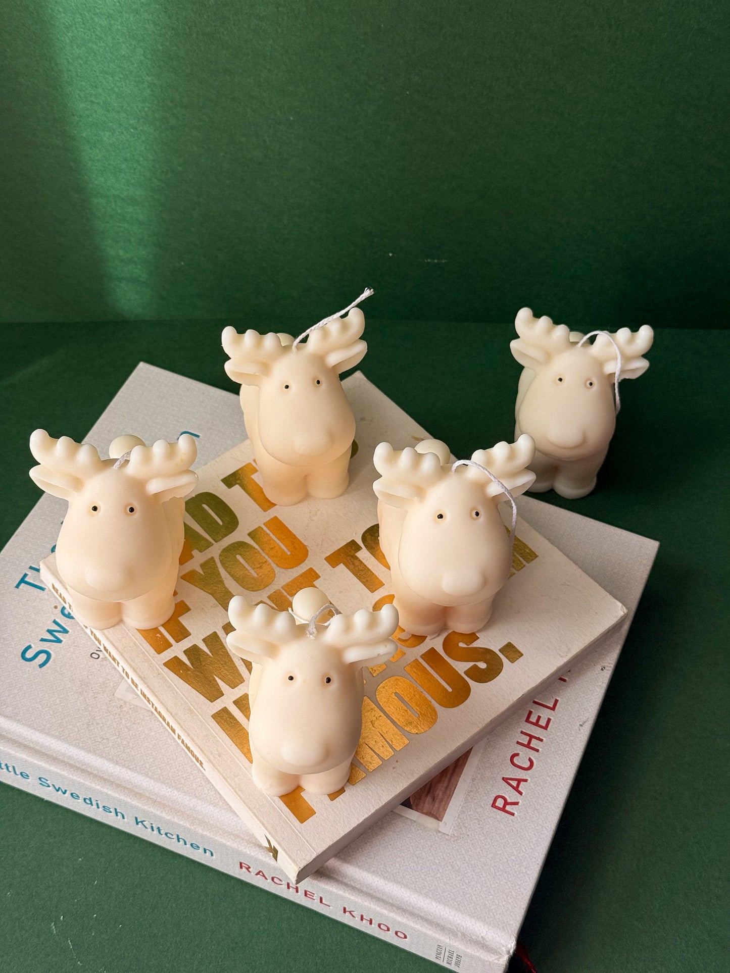 Cute Reindeer Christmas Candles