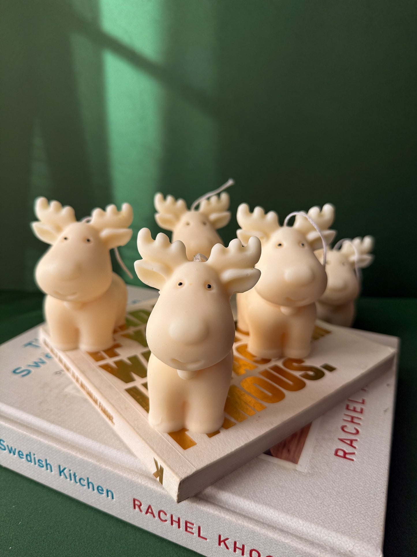 Cute Reindeer Christmas Candles