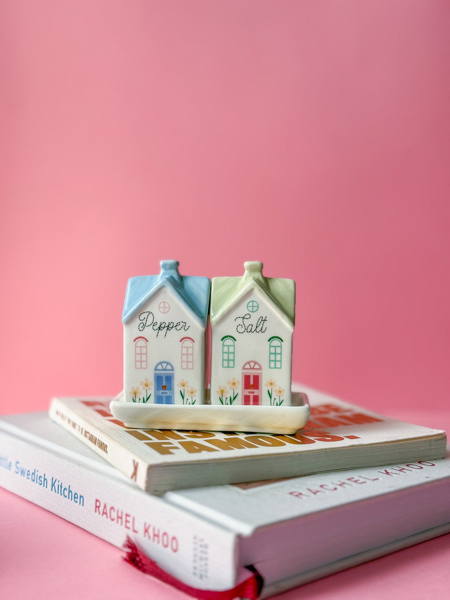 Pastel House Salt and Pepper Shakers