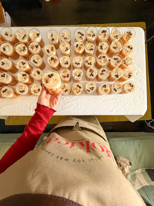 Ice Latte Coffee Scented Coconut Wax Candle