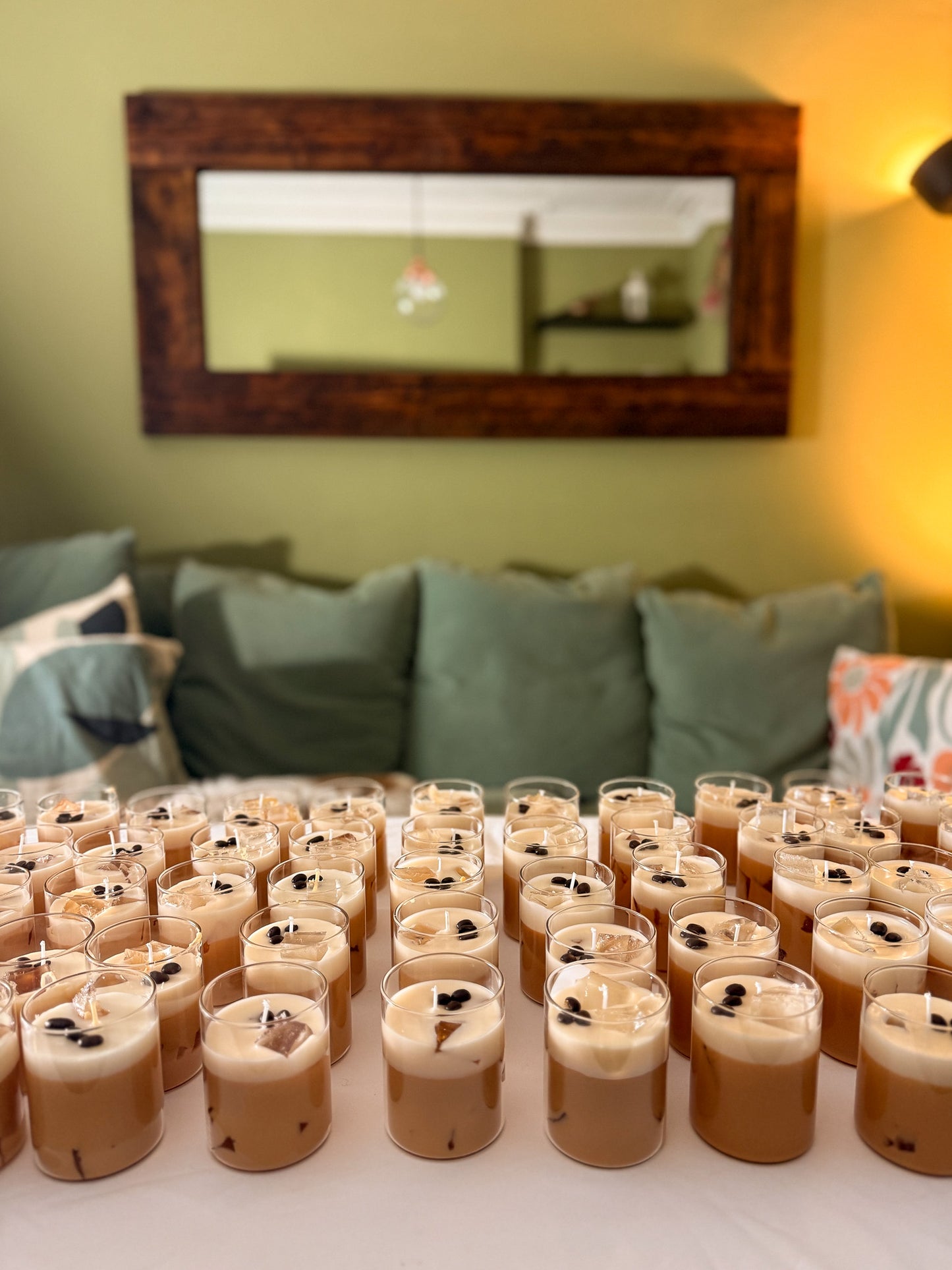 Ice Latte Coffee Scented Coconut Wax Candle