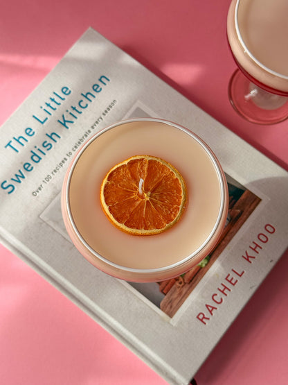 Cocktail Candle Strawberry Vanilla Scent
