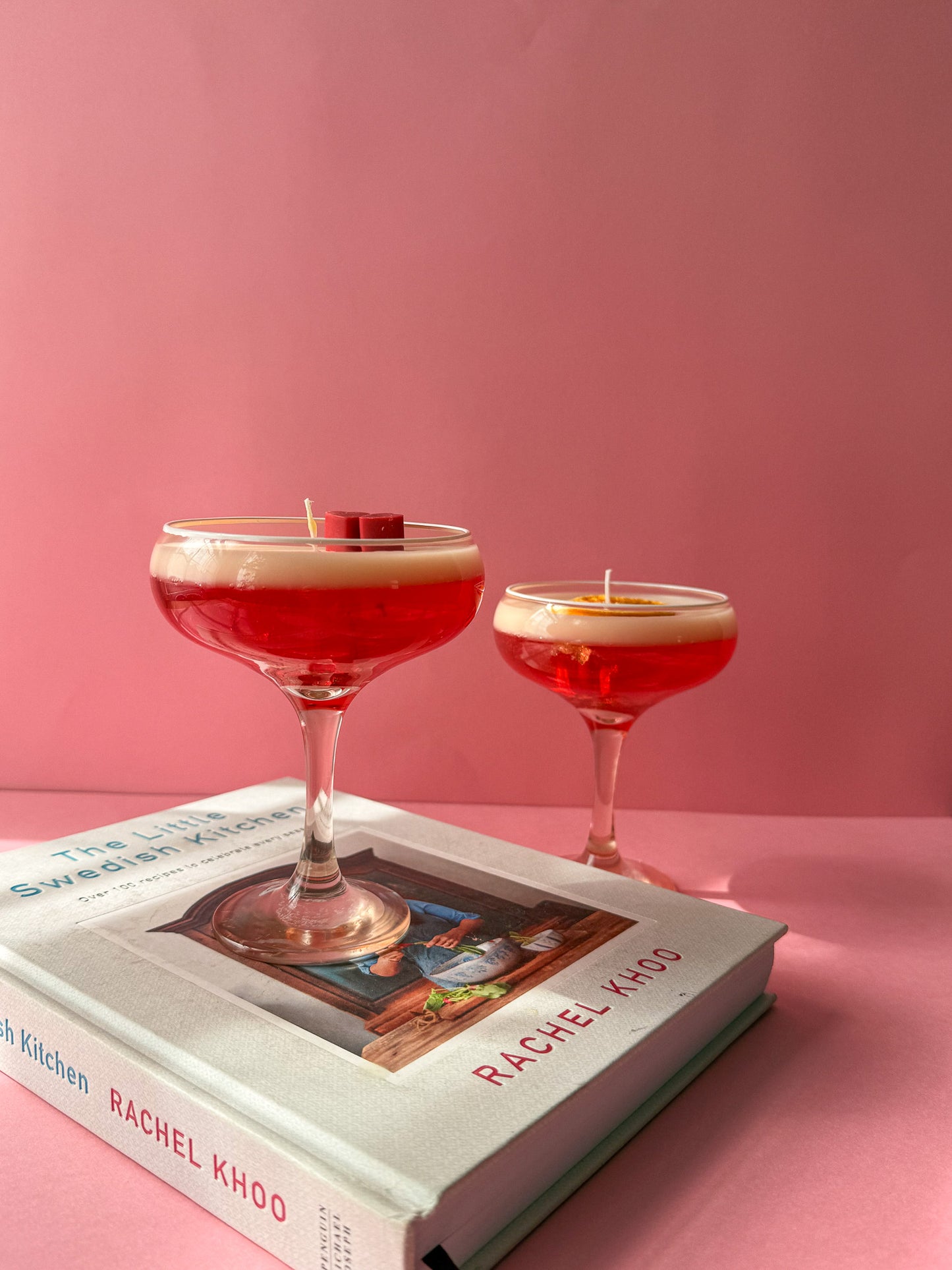 Cocktail Candle Strawberry Vanilla Scent