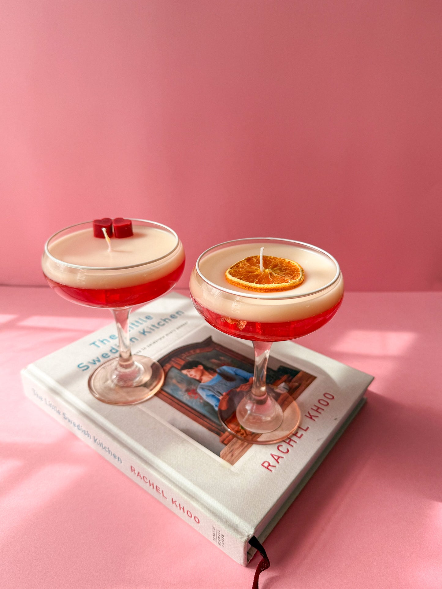 Cocktail Candle Strawberry Vanilla Scent