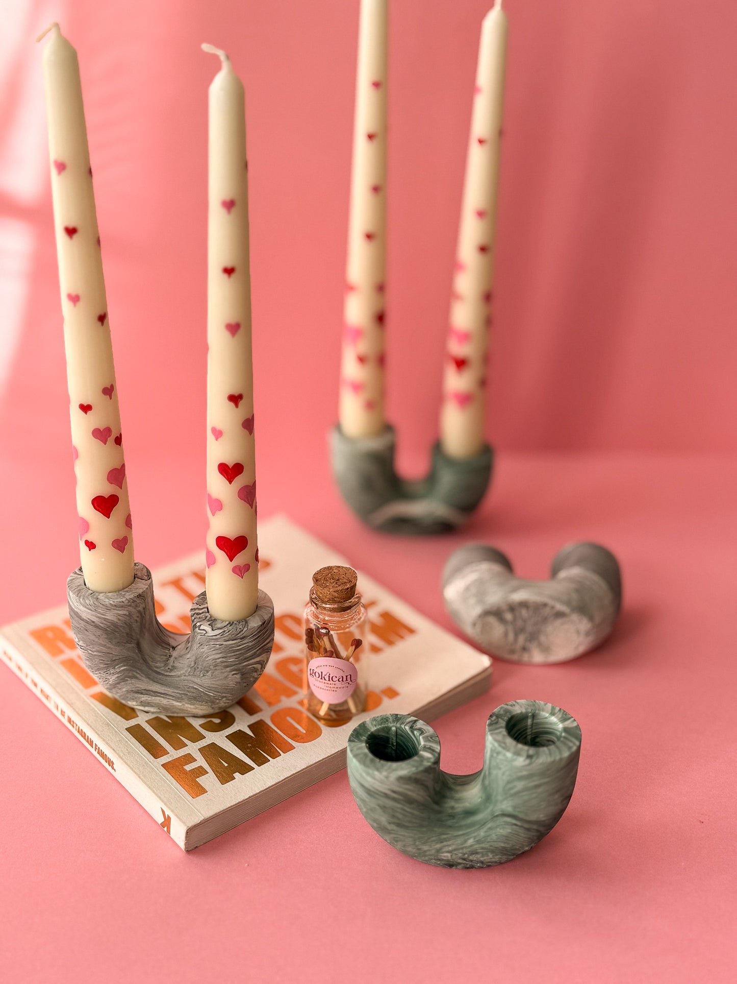 Marble U-Shape Double Holder