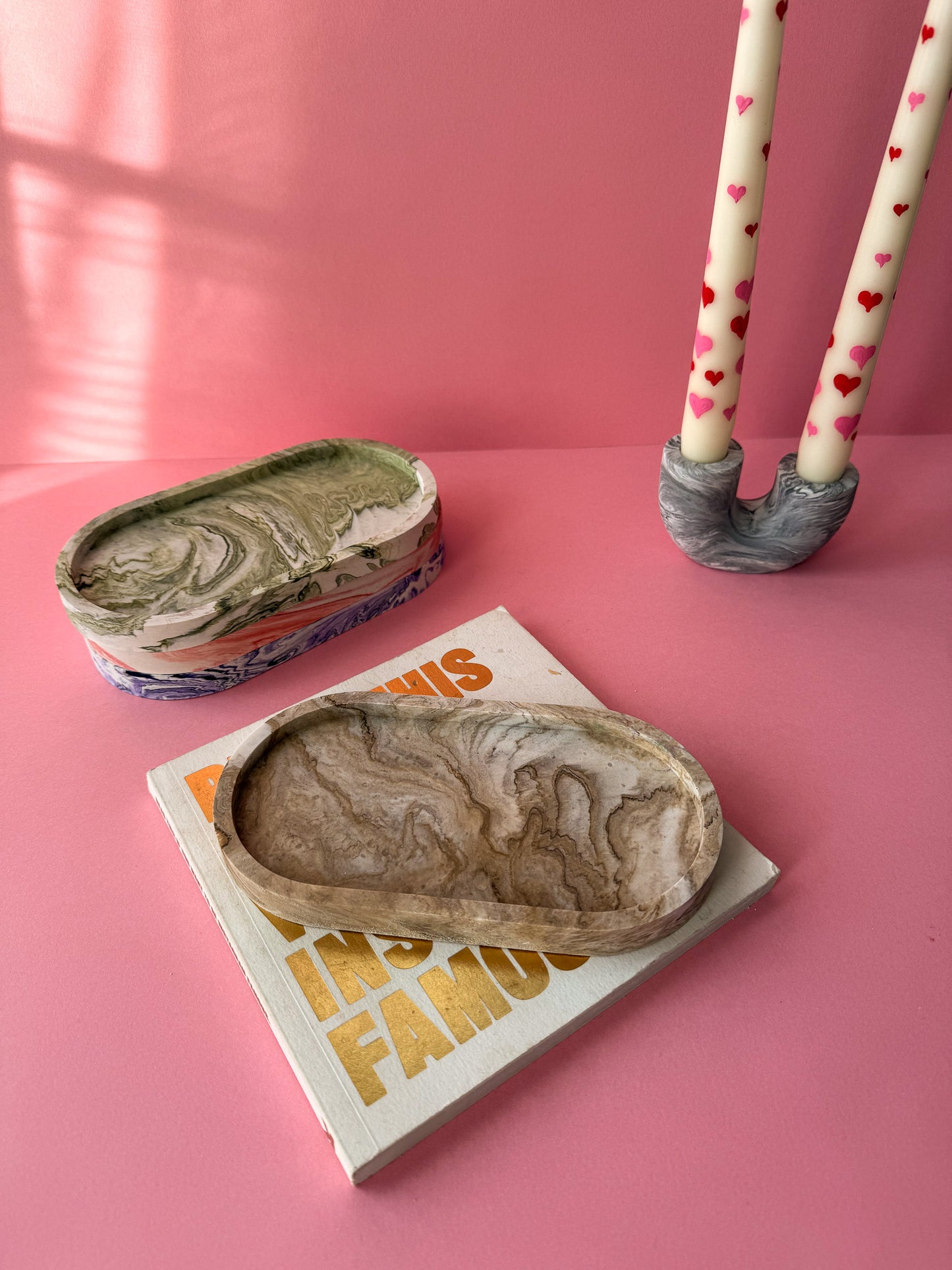 Marble Oval Decorative Tray