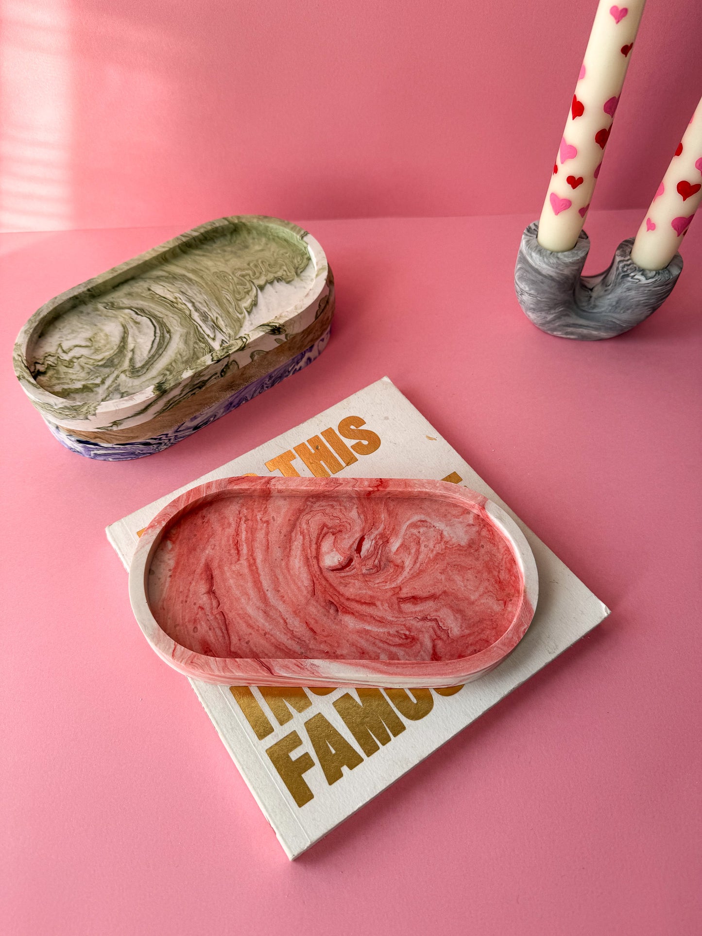 Marble Oval Decorative Tray