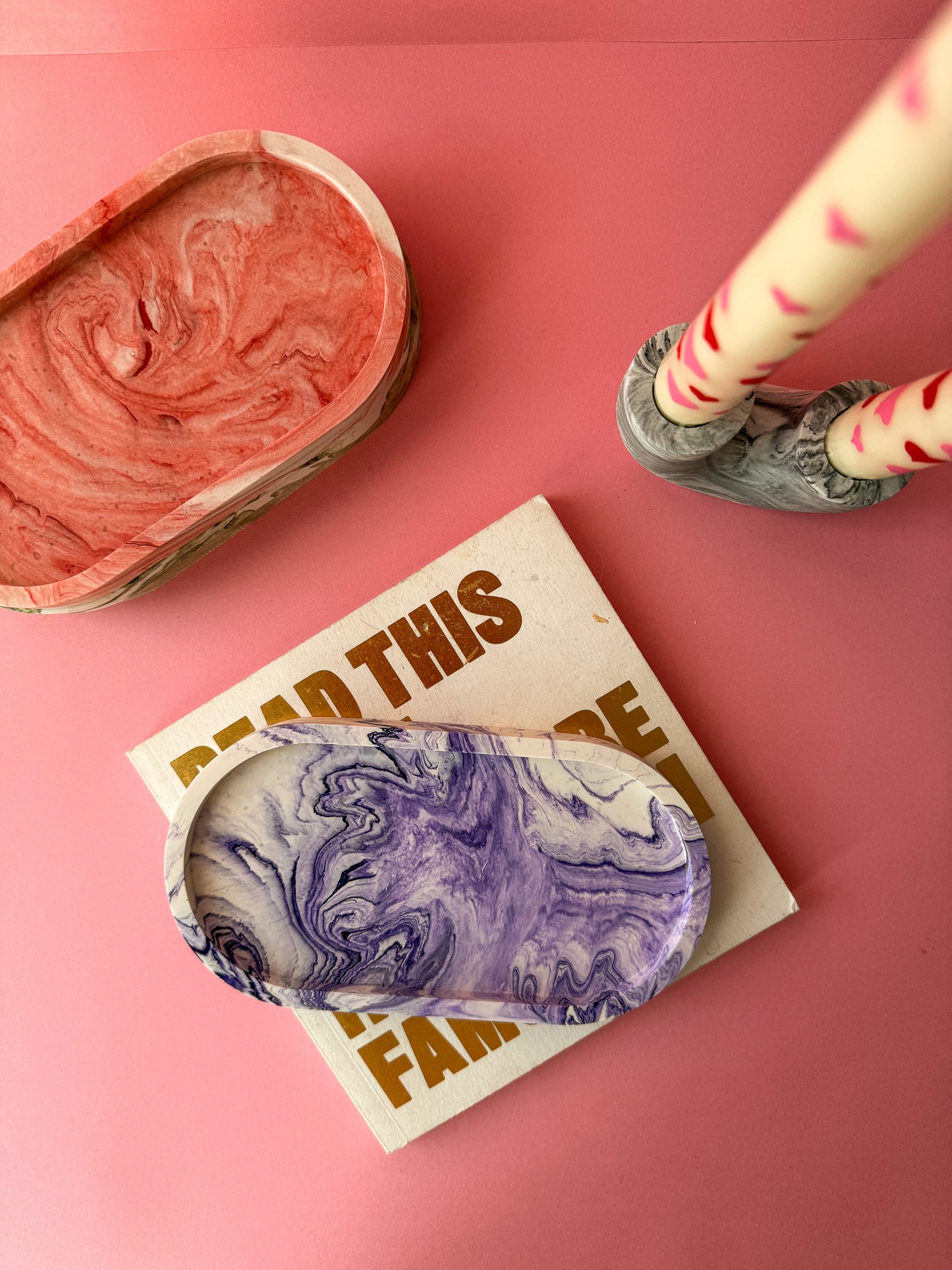 Marble Oval Decorative Tray