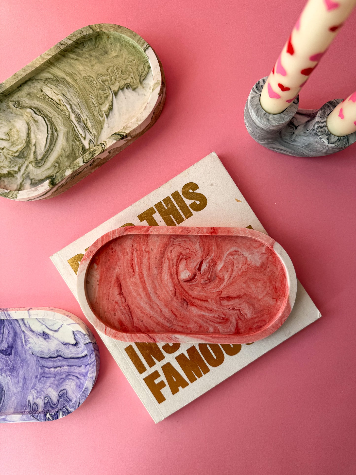 Marble Oval Decorative Tray