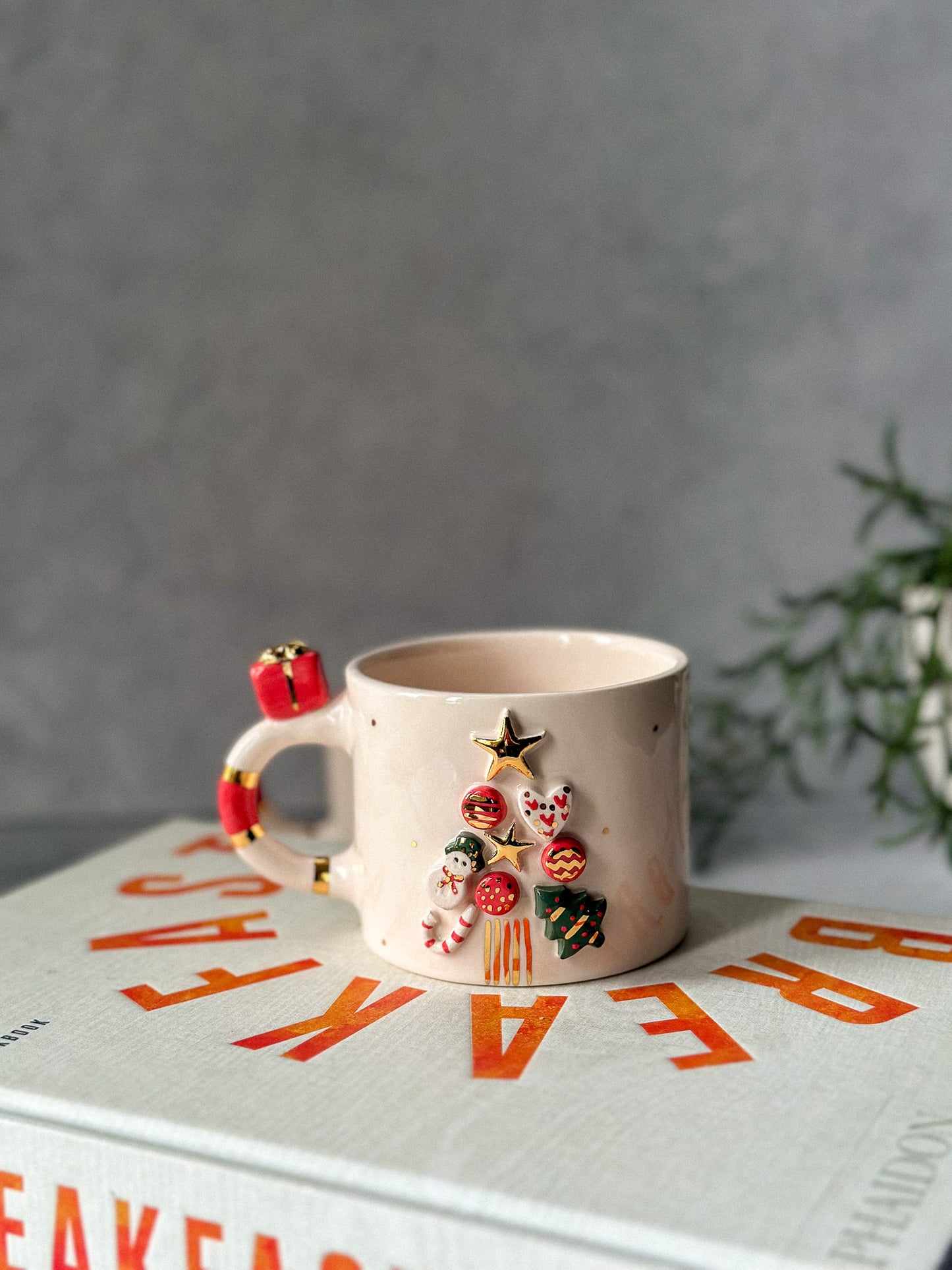 Christmas Tree Ceramic Coffee / Tea Cup