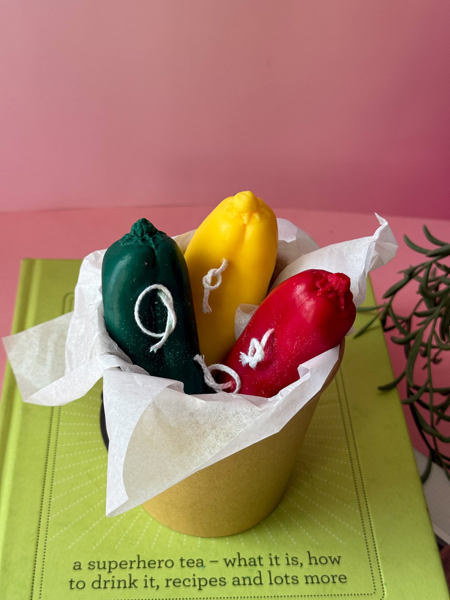 Chile Pepper Candle Trio