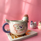 Floral Hen Chicken Shaped Mug